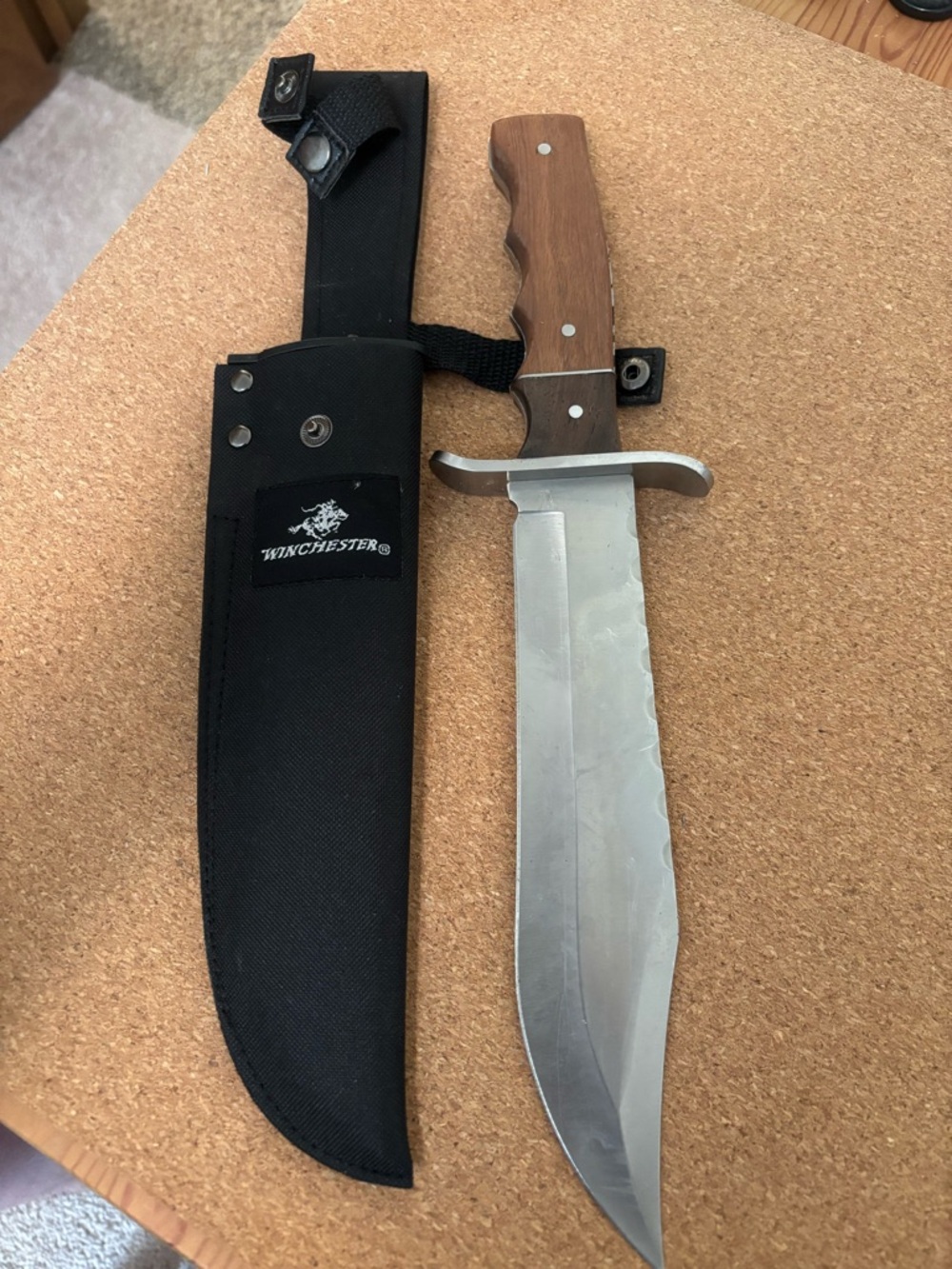 Winchester bowie knife and sheath